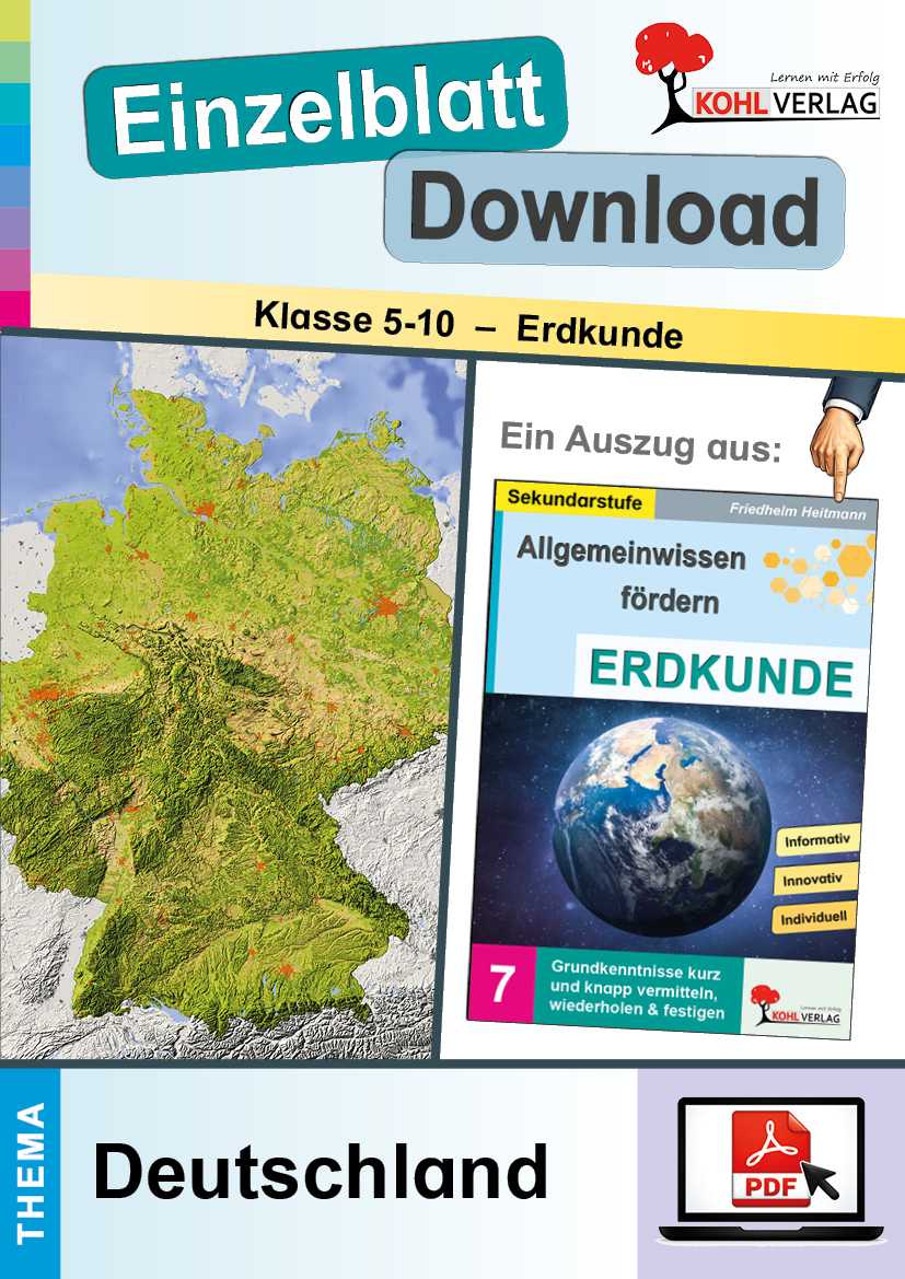 Allgemeinwissen fördern ERDKUNDE / Deutschland