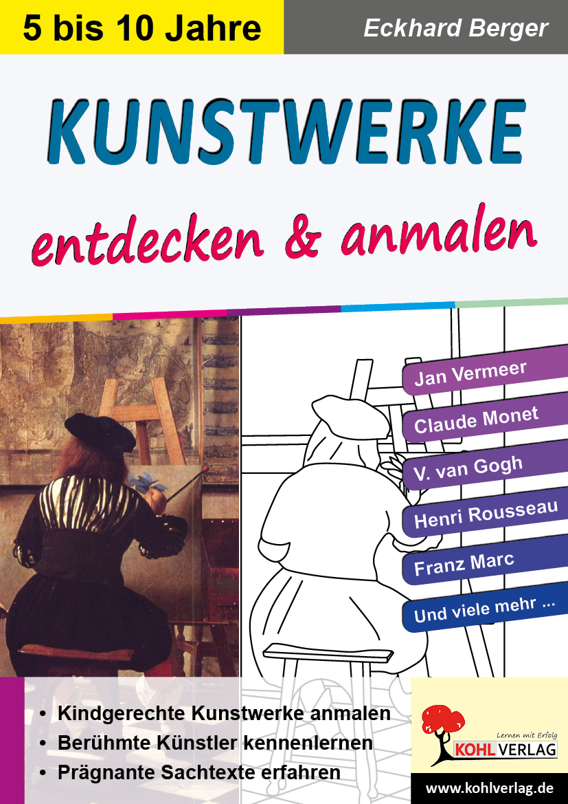 Kunstwerke entdecken und anmalen Kunstwerke entdecken und anmalen