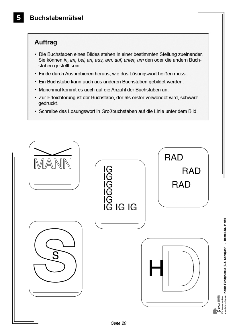 Kohls Fundgrube 2 (3.-5. Schuljahr) - Sofort einsetzbare Kopiervorlagen mit Ideen und Aufgaben