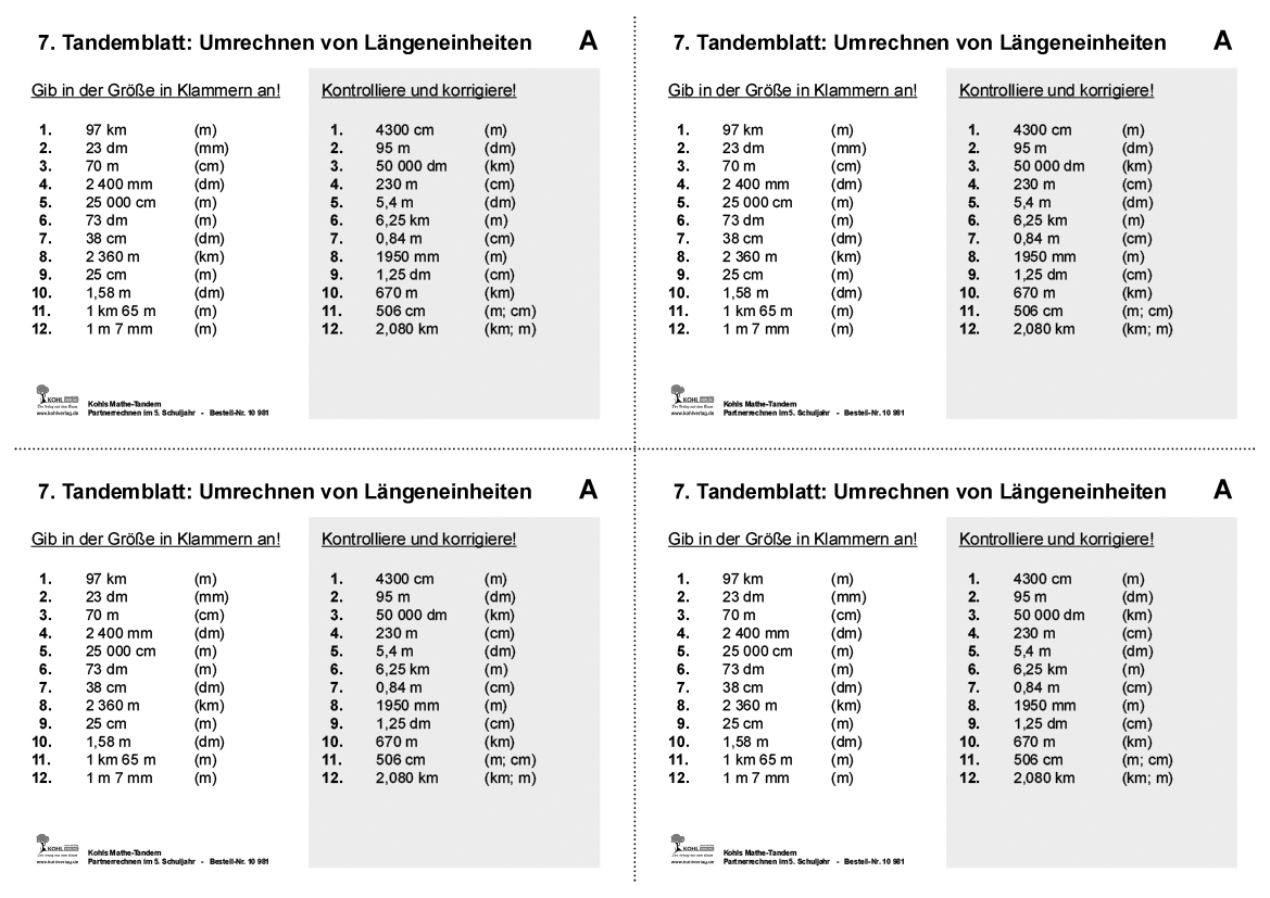 Kohls Mathe-Tandem / Klasse 5