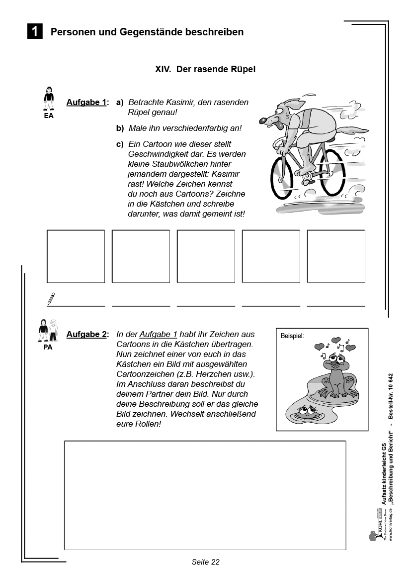 Aufsatz kinderleicht - Beschreibung und Bericht