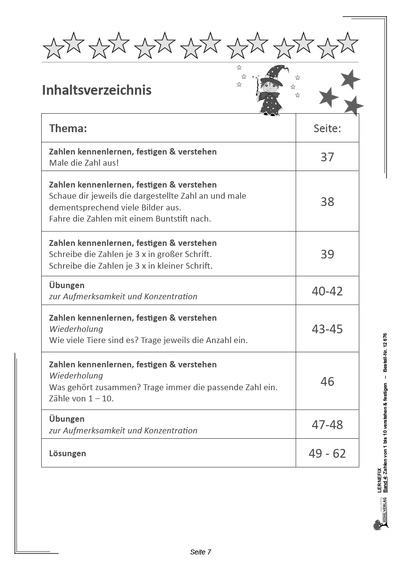 Lernefix / Band 4: Zahlen von 1 bis 10 verstehen & festigen