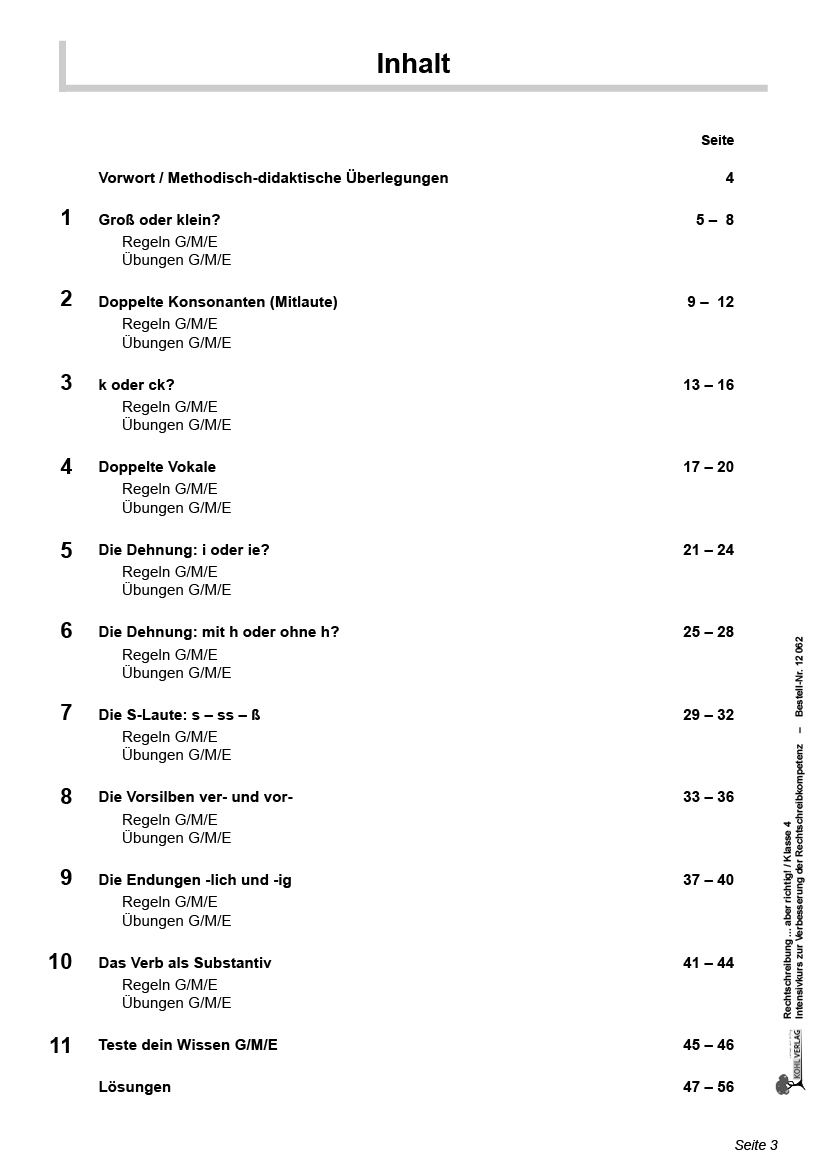 Rechtschreibung ... aber richtig! / Klasse 4