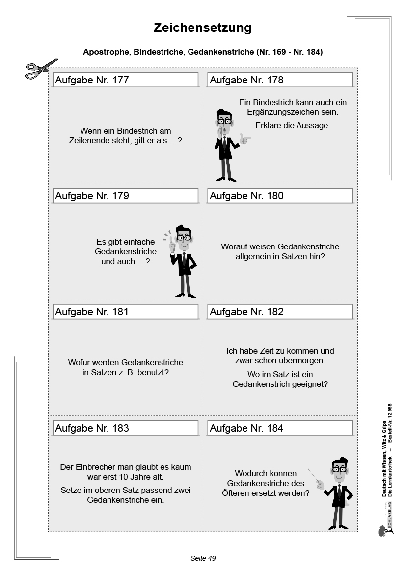 Deutsch mit Wissen, Witz & Grips  -  Die Lernkartothek