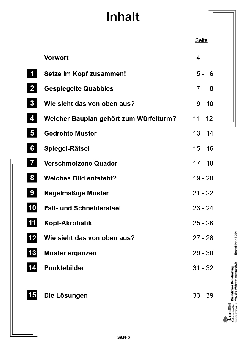 Räumliches Denktraining