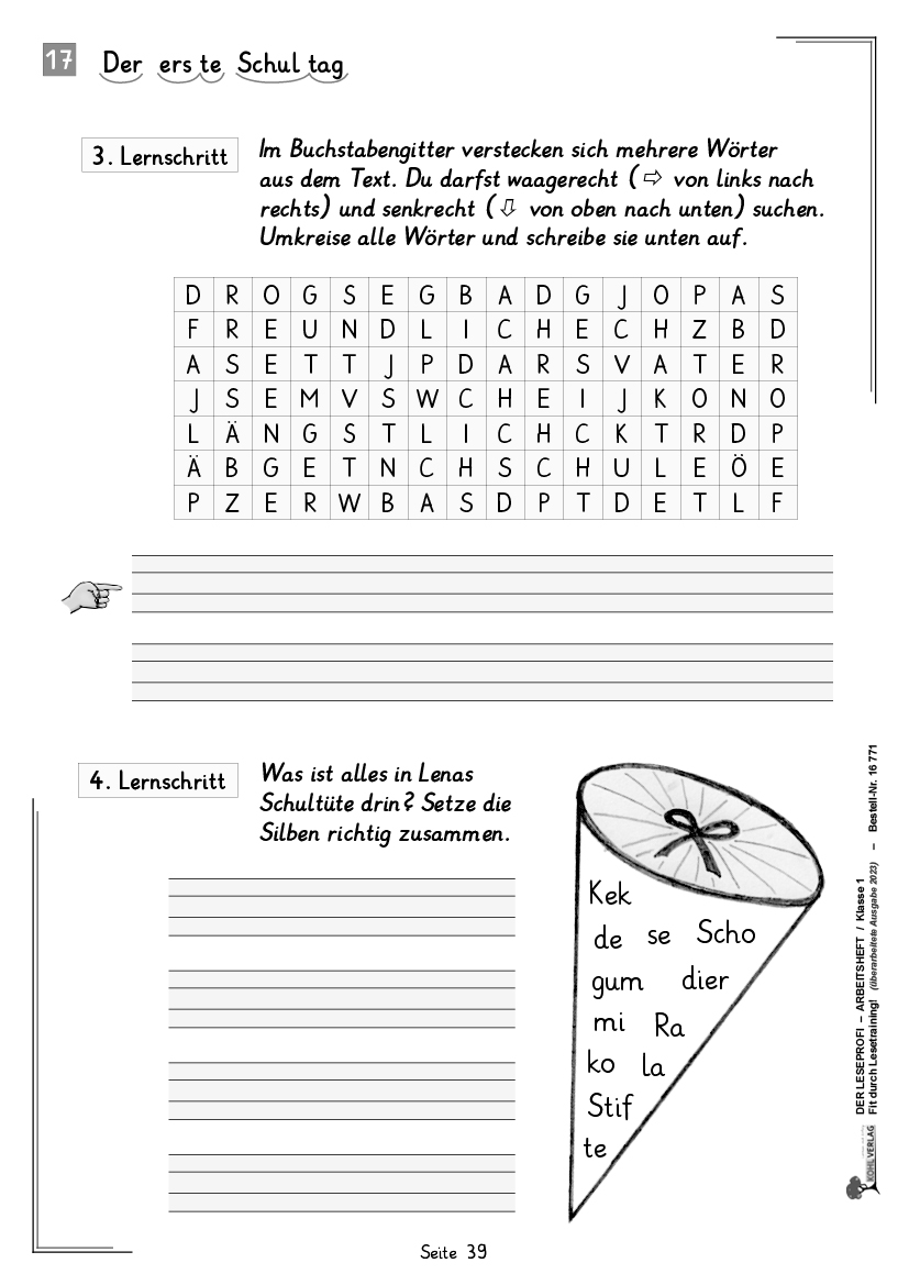 Der Leseprofi - Arbeitsheft / Klasse 1