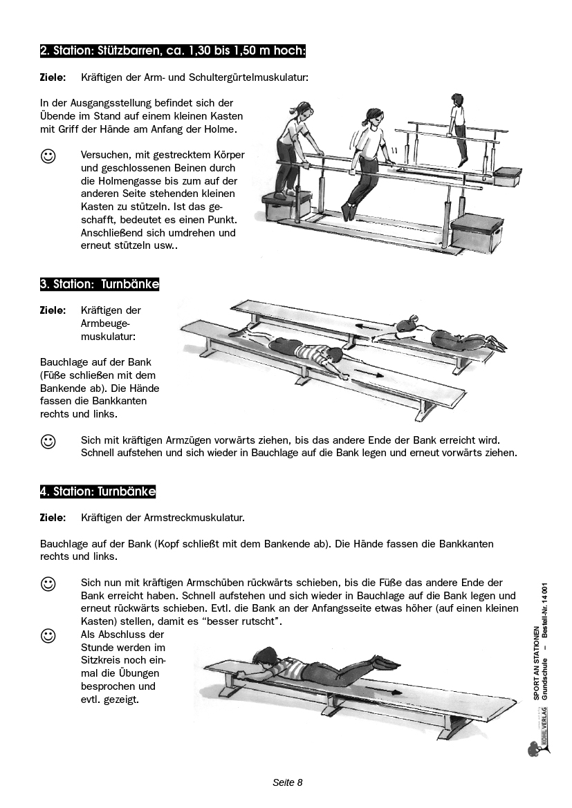 Sport an Stationen / Grundschule