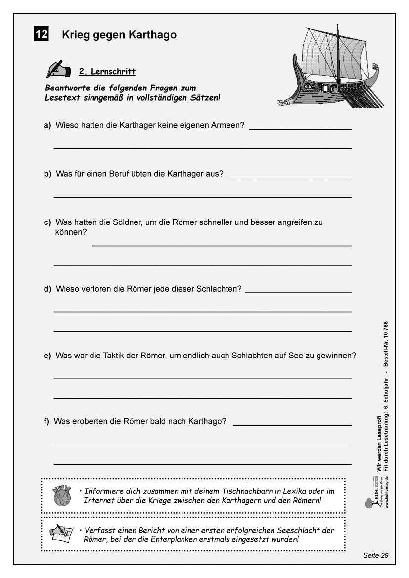 Wir werden Leseprofi / Klasse 6