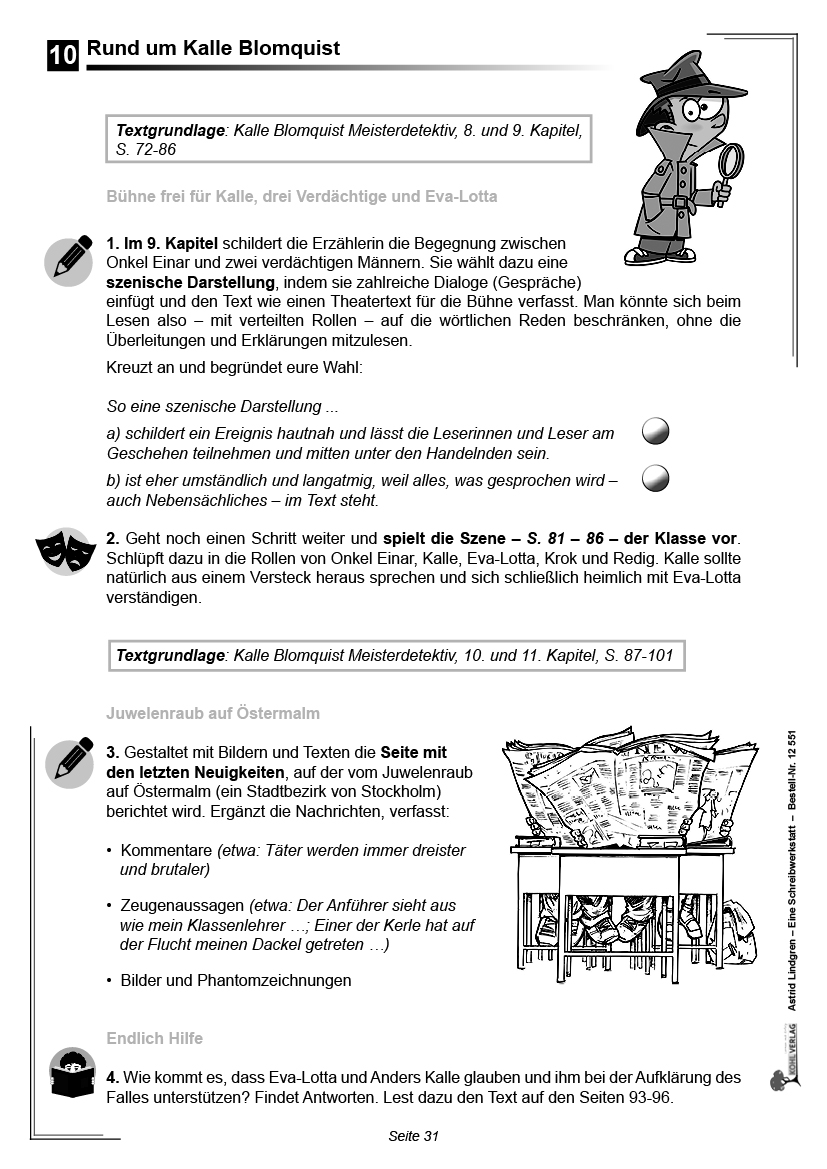 Astrid Lindgren - Eine Schreibwerkstatt für 8- bis 12-Jährige