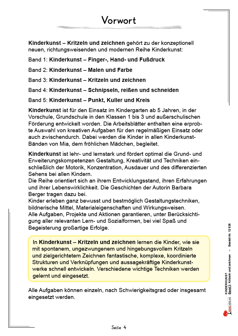 Kinderkunst / Band 3: Kritzeln und zeichnen Kinderkunst / Band 3: Kritzeln und zeichnen