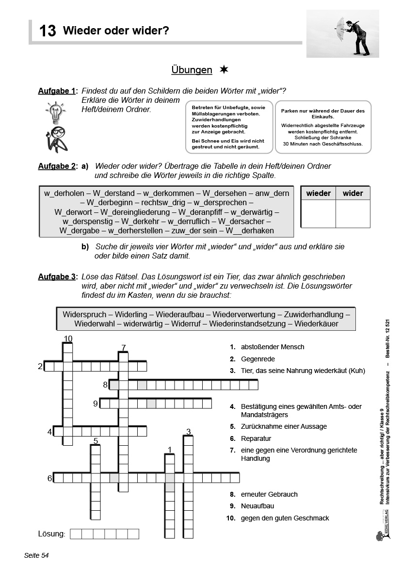 Rechtschreibung ... aber richtig! / Klasse 9