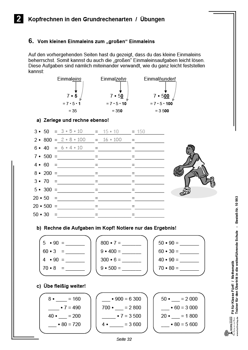 Fit für Klasse Fünf! / Mathematik