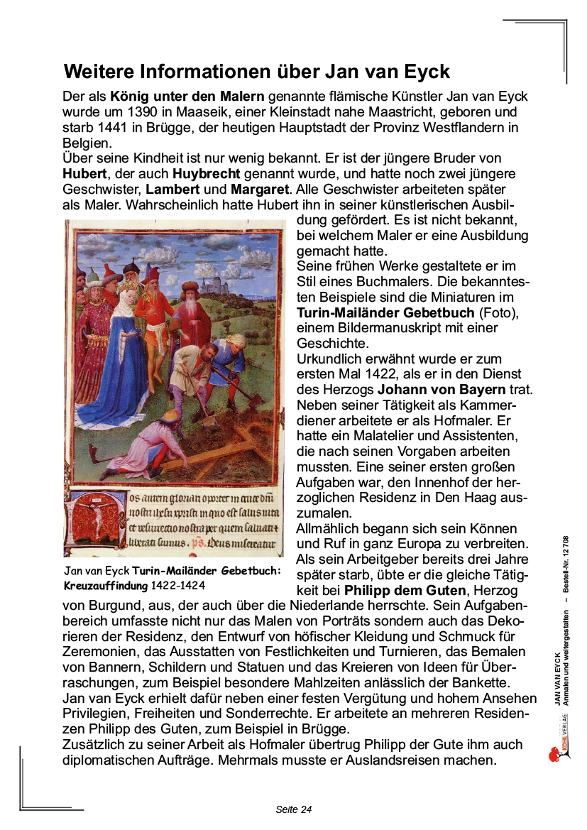 Jan van Eyck ... anmalen und weitergestalten