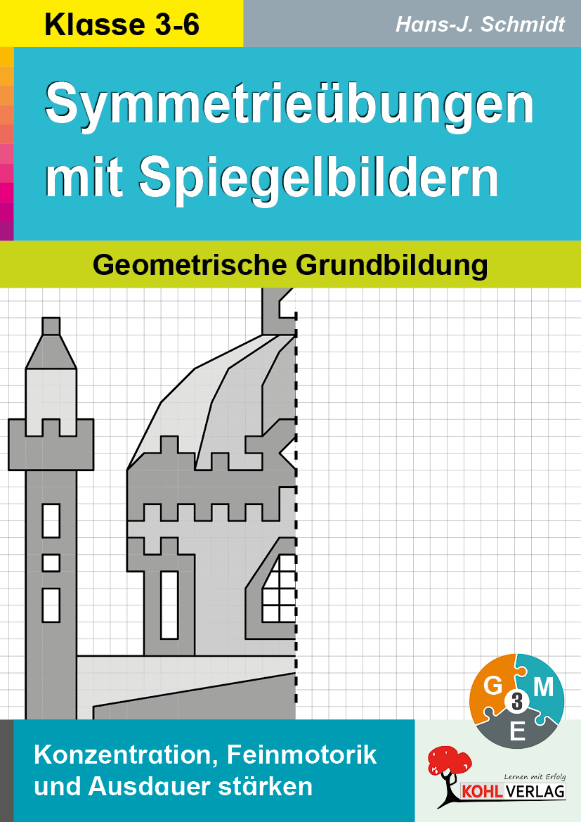 Symmetrieübungen mit Spiegelbildern  /  Geometrische Grundbildung