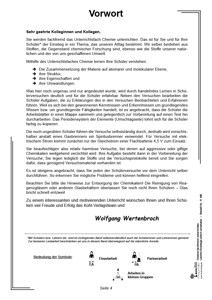 Chemie fachfremd unterrichten