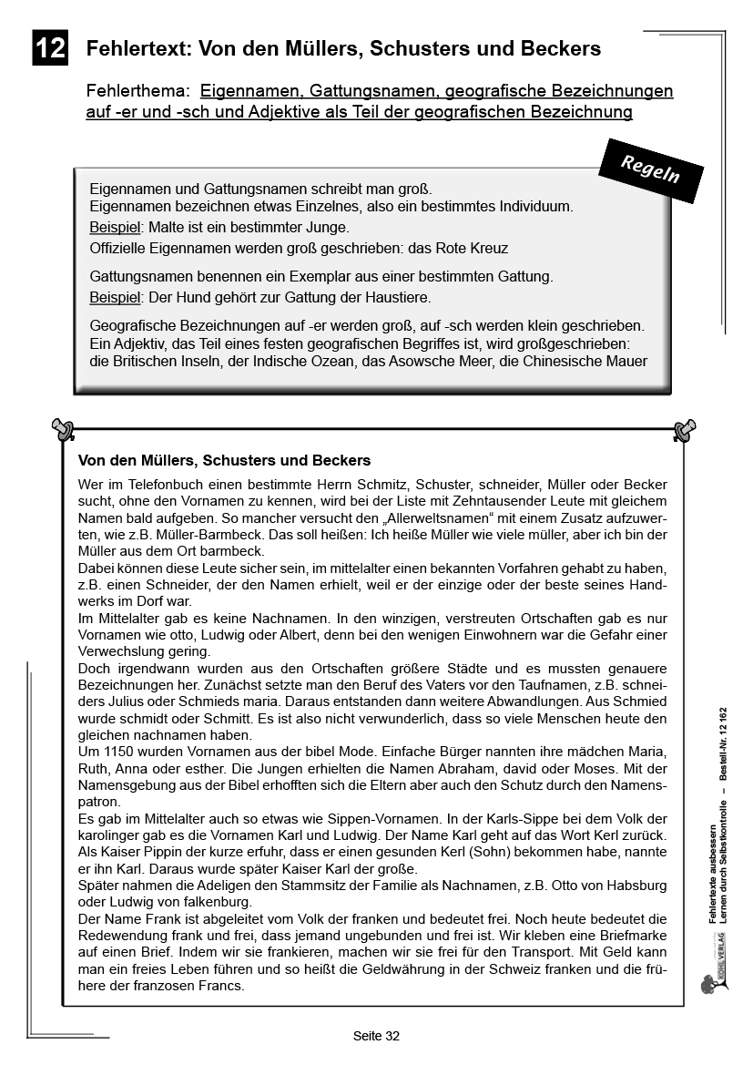 Fehlerhafte Texte Zum Korrigieren übungen Pdf Mit Lösungen