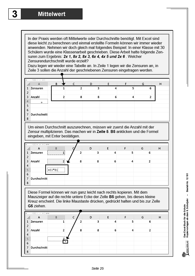 Das Excel-Buch für die Schule