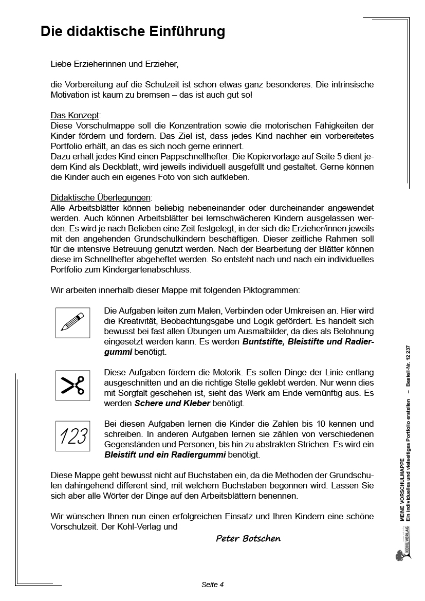 Meine Vorschulmappe