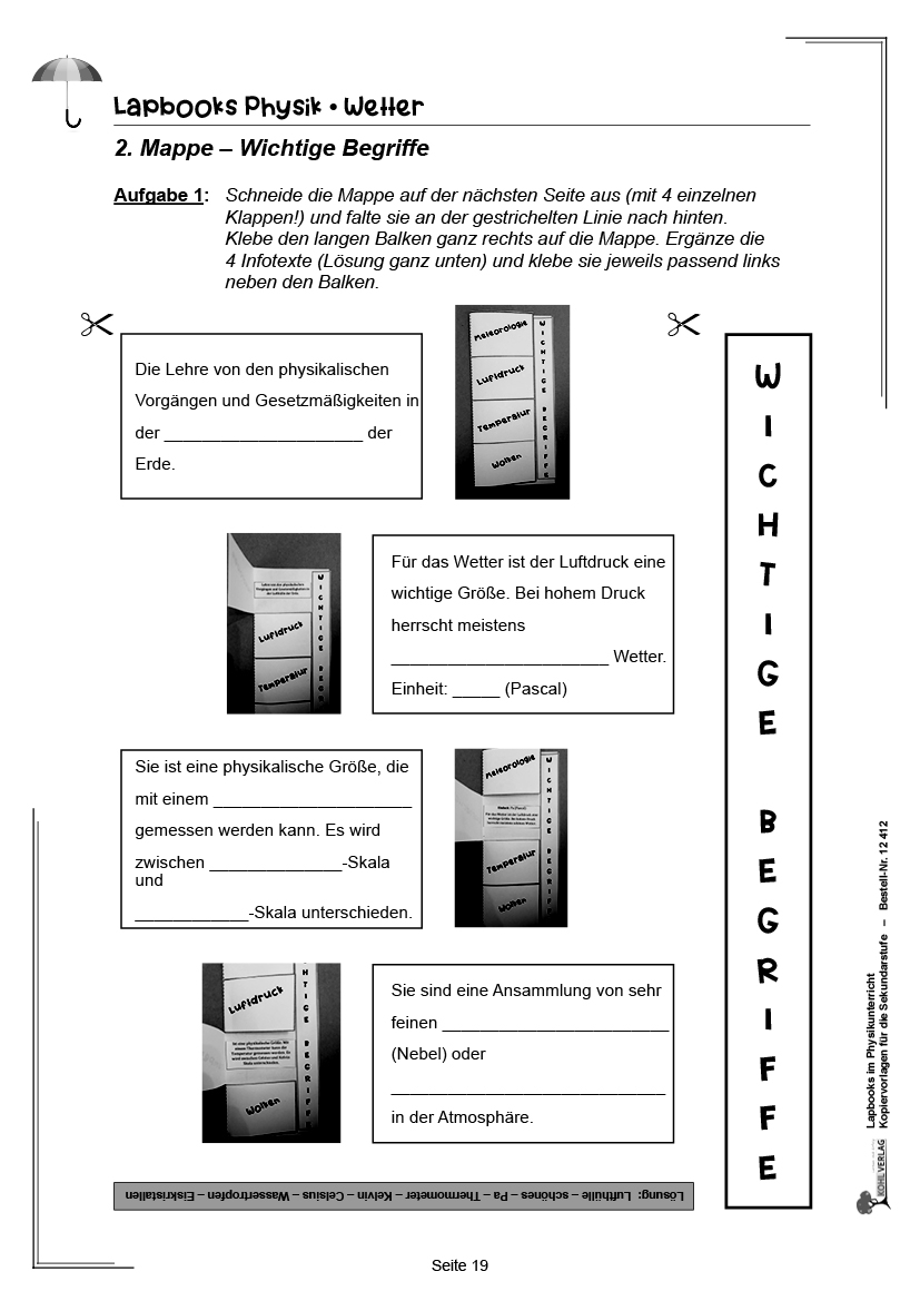 Lapbooks Physik