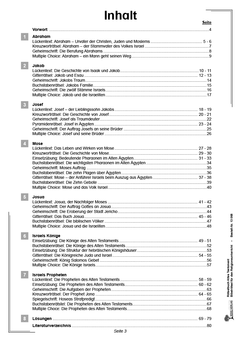 Rätselbuch Altes Testament