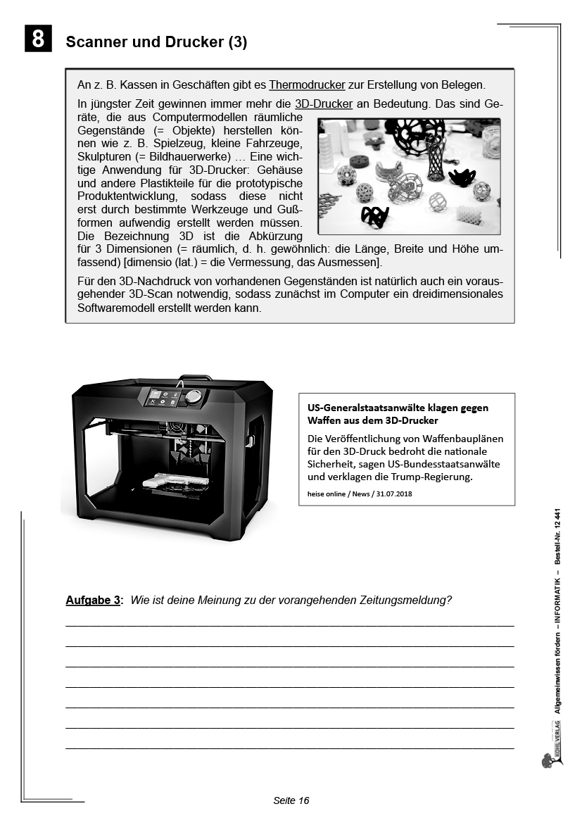 Allgemeinwissen fördern INFORMATIK