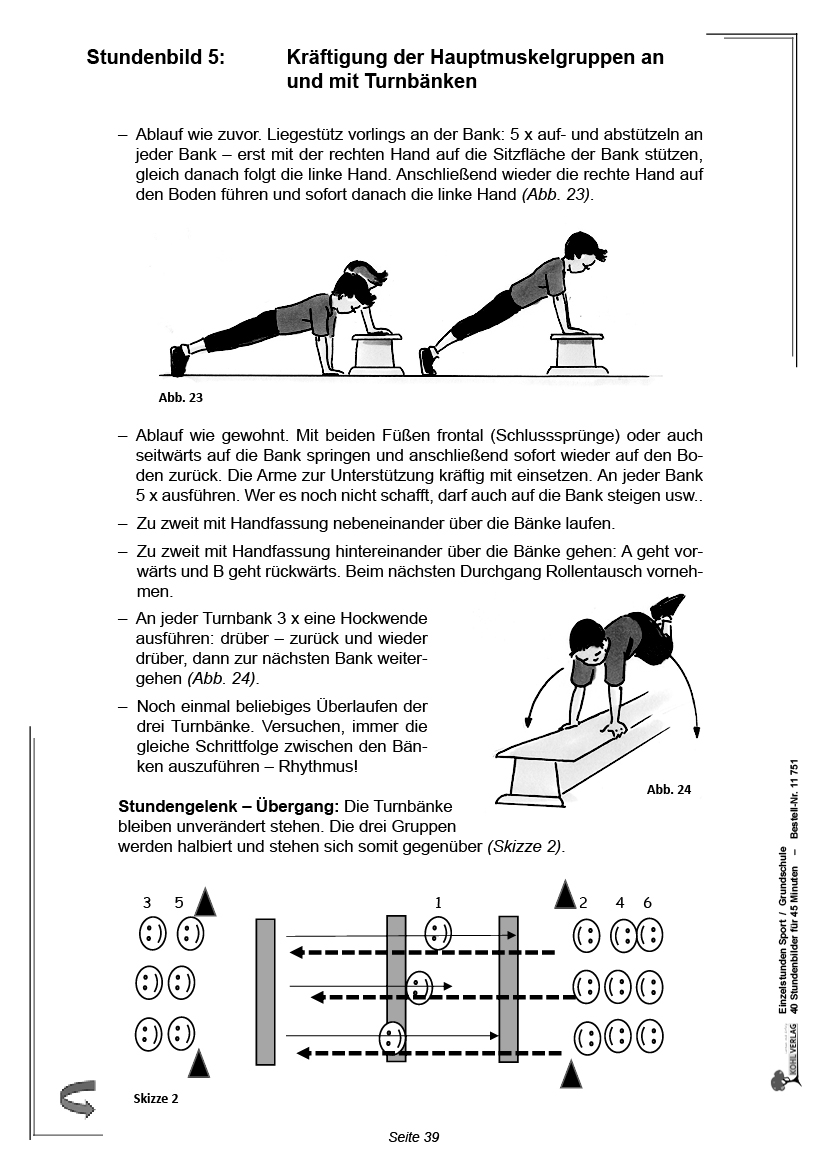 Einzelstunden Sport / Grundschule