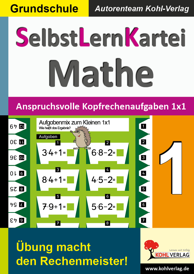 SelbstLernKartei Mathematik / Band 1: Anspruchsvolle Kopfrechenaufgaben zum kleinen 1x1