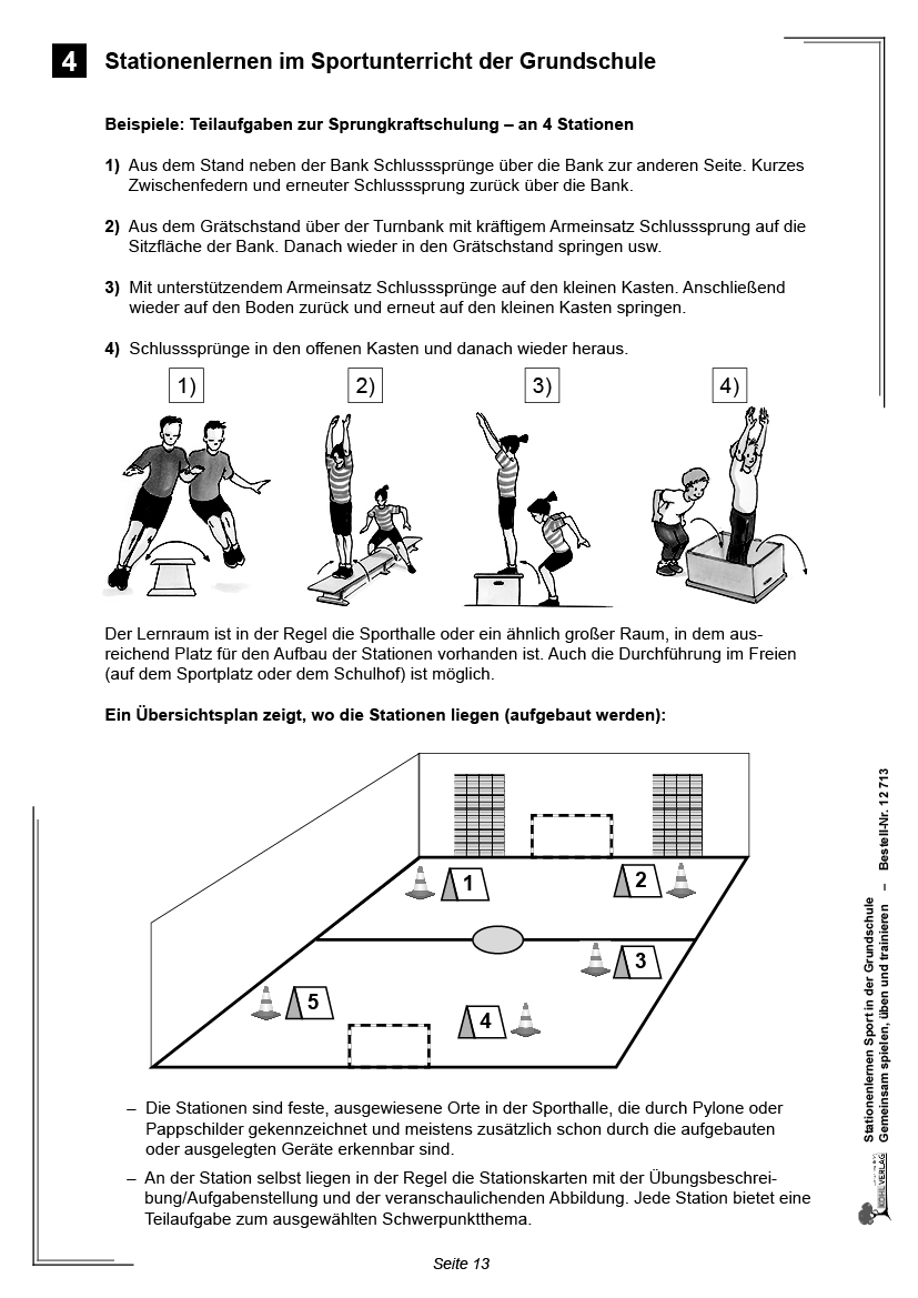 Stationenlernen Sport ... in der Grundschule