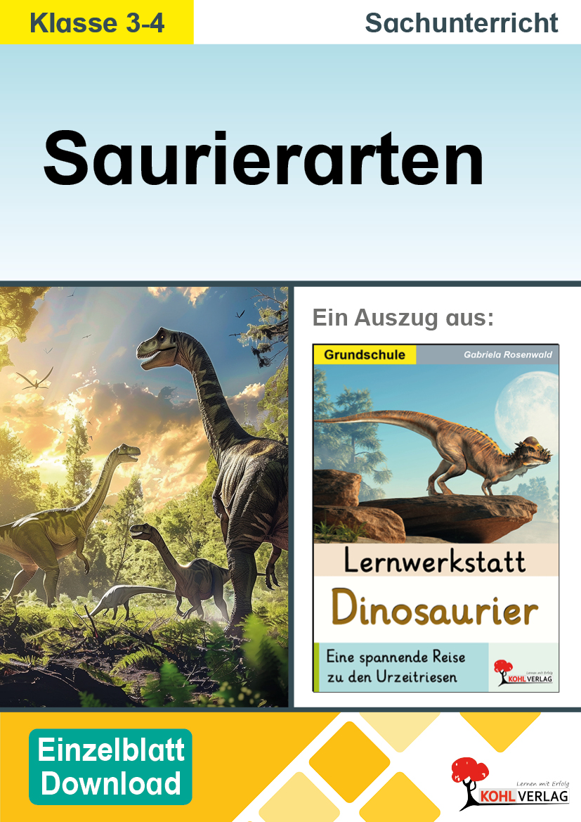 Lernwerkstatt Dinosaurier / Saurierarten