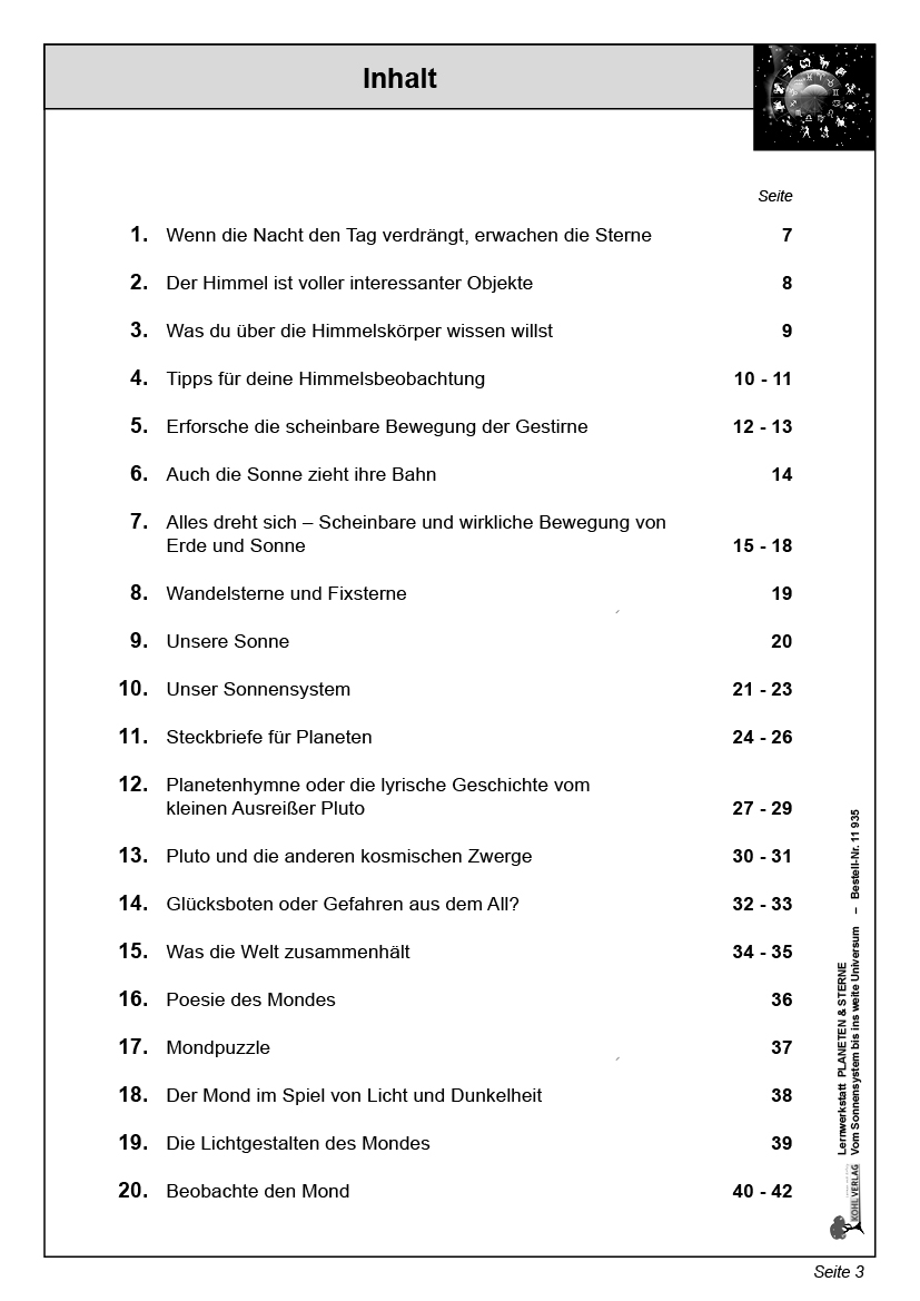 Lernwerkstatt Planeten & Sterne