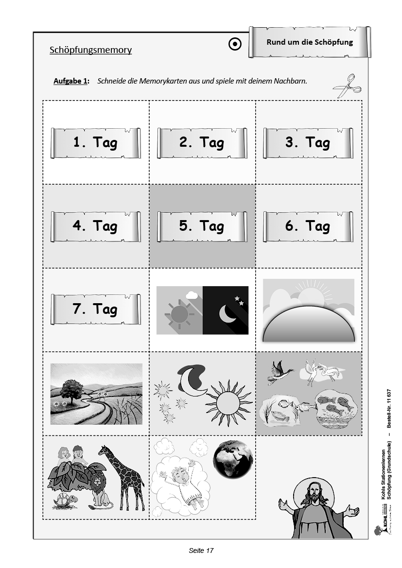 Stationenlernen Schöpfung / Grundschule