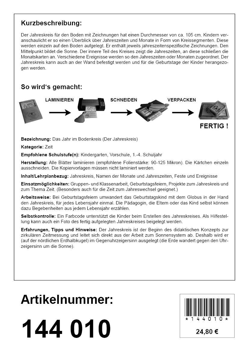 Das Jahr im Bodenkreis Das Jahr im Bodenkreis