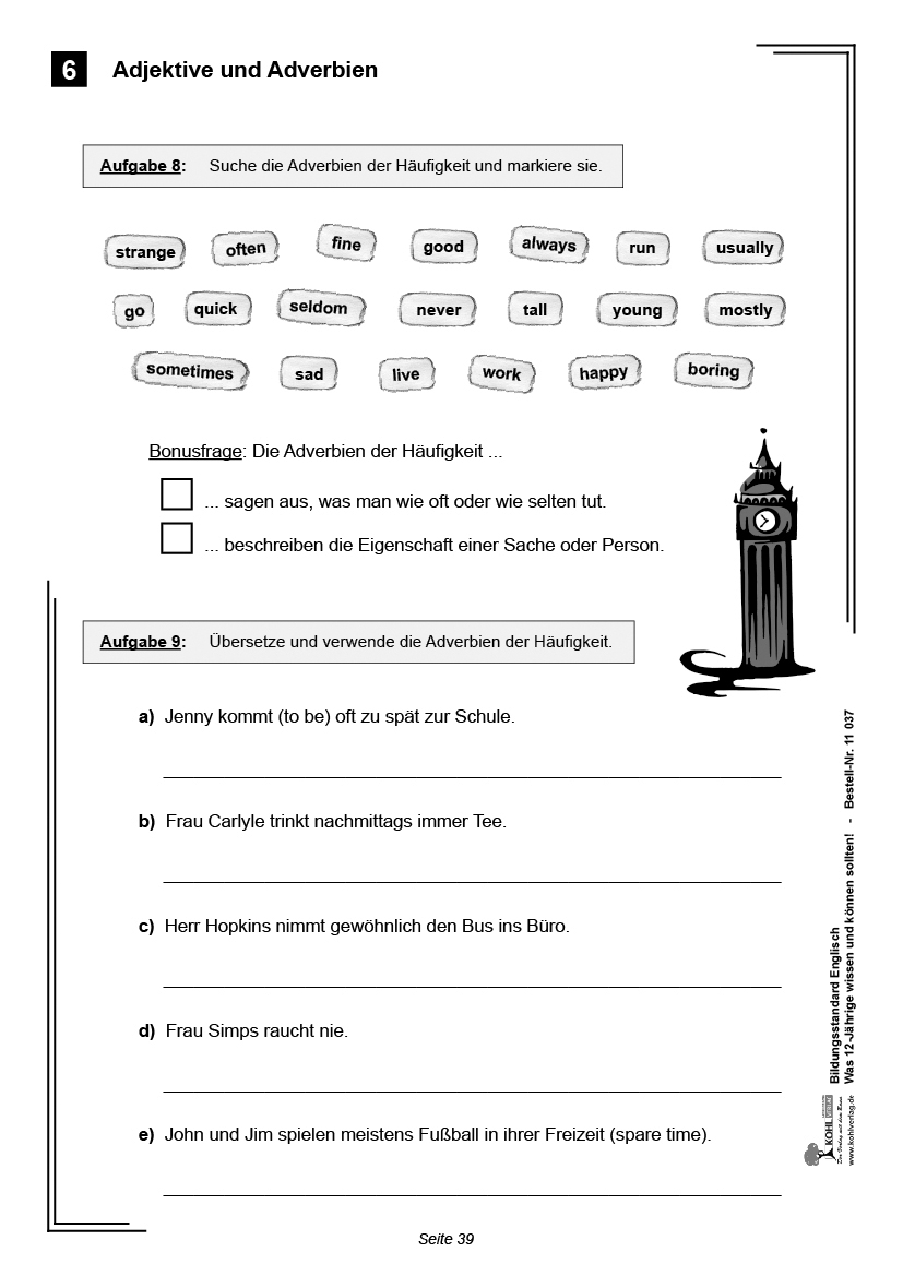 Bildungsstandard Englisch / Klasse 6