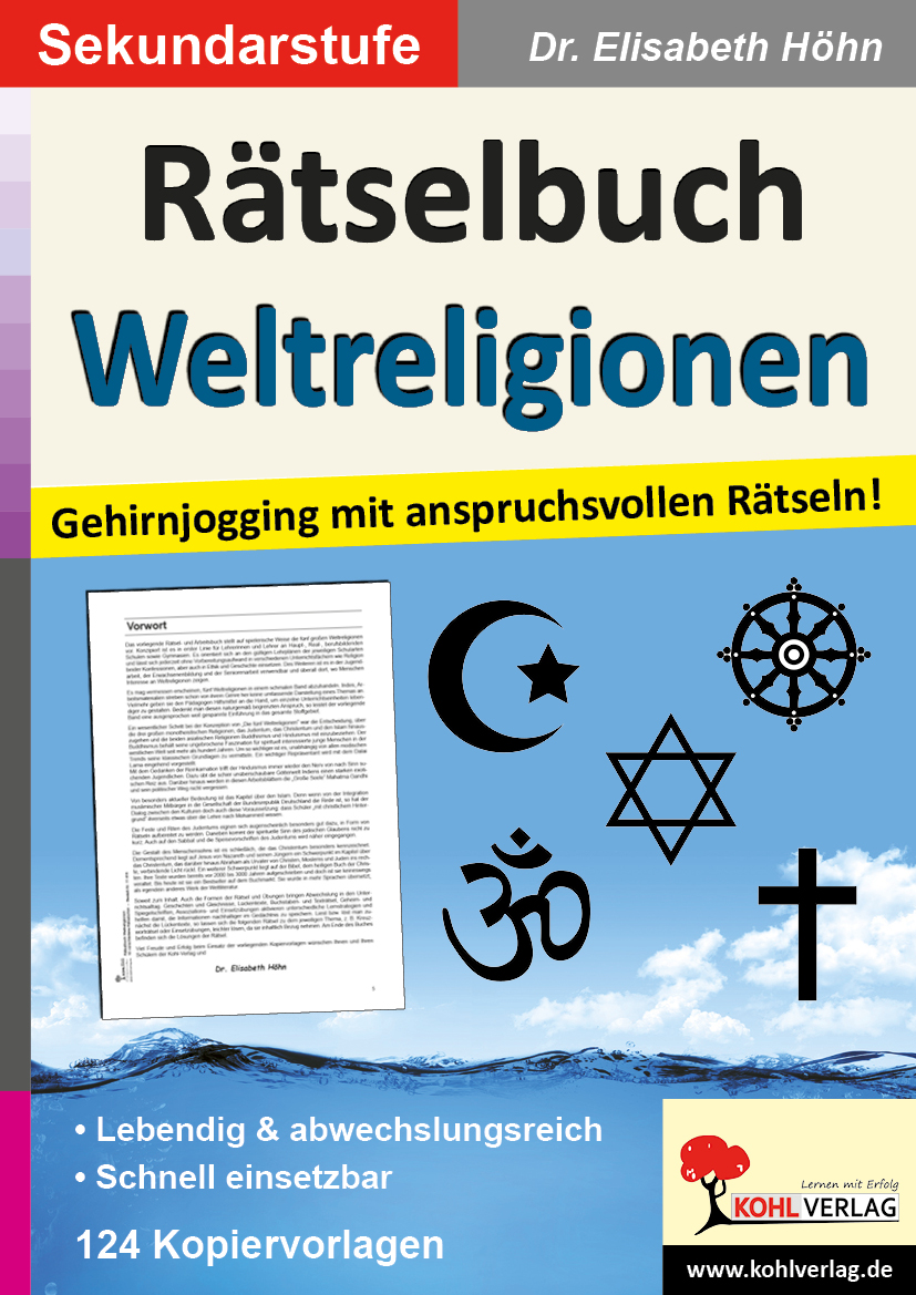 Rätselbuch Weltreligionen - Gehirnjogging mit anspruchsvollen Rätseln!