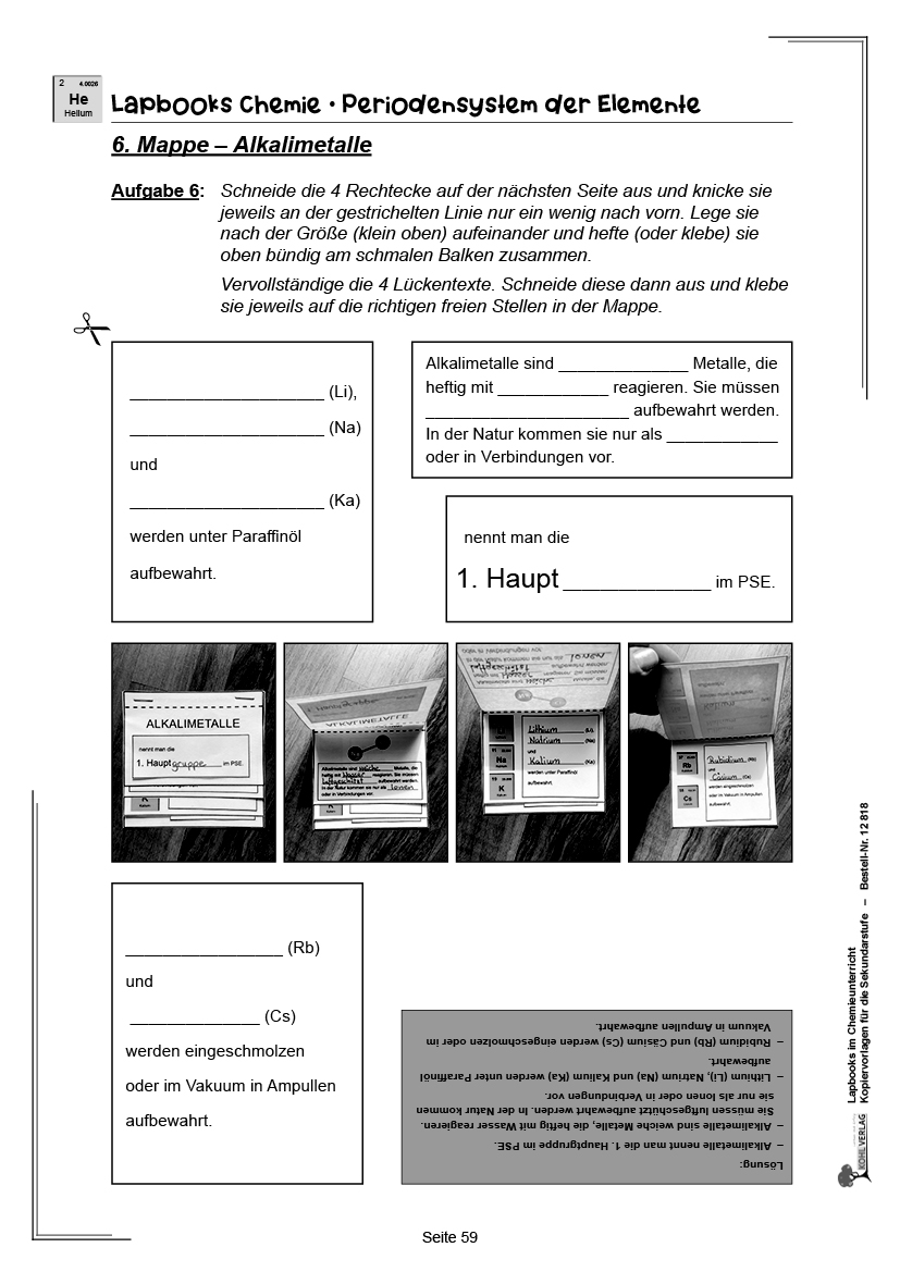 Lapbooks Chemie