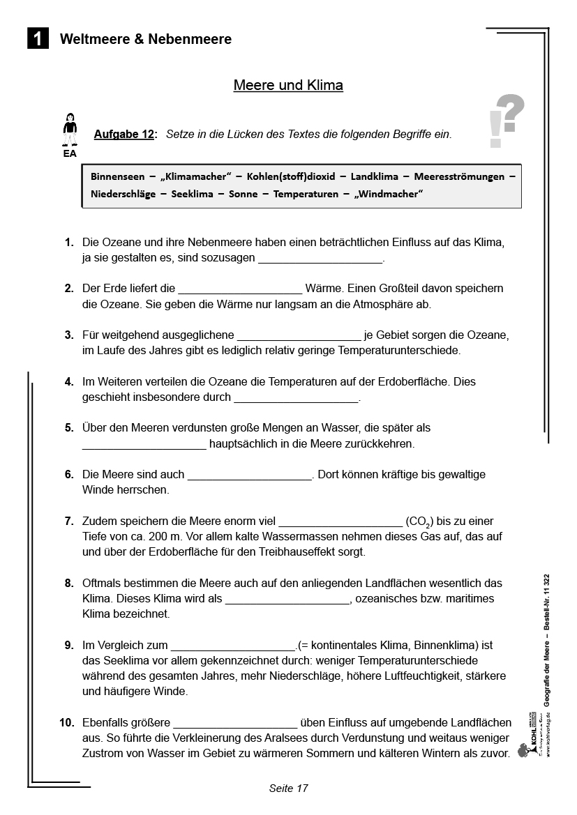 Geografie der Meere