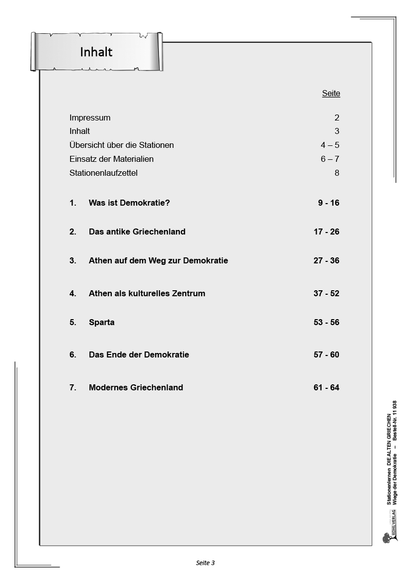 Stationenlernen Die alten Griechen