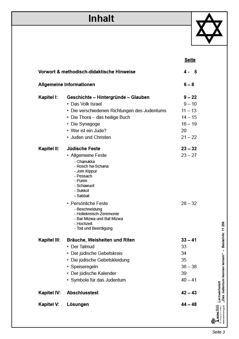 Lernwerkstatt Das Judentum kennenlernen