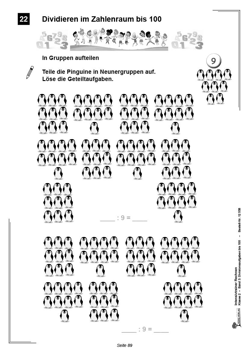 Intensivtrainer Rechnen / Klasse 2  -  Band 3: Divisionsaufgaben bis 100