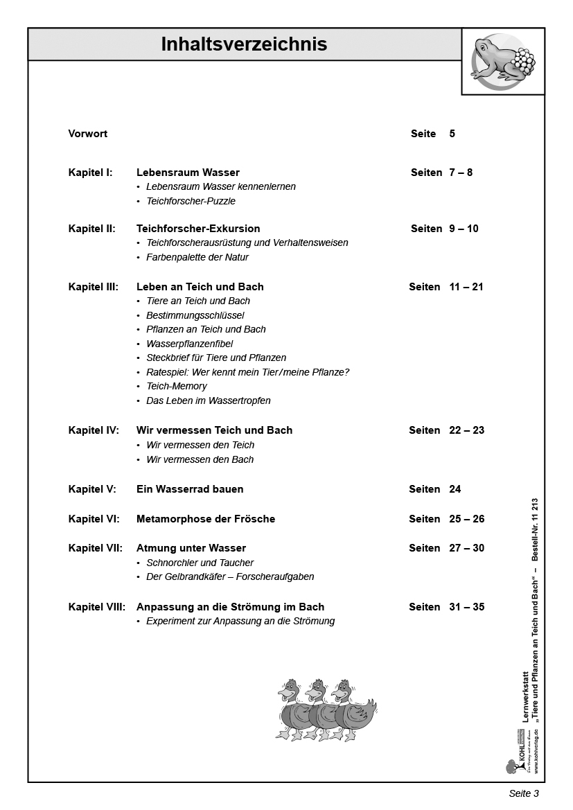 Lernwerkstatt Tiere & Pflanzen an Teich und Bach Lernwerkstatt Tiere & Pflanzen an Teich und Bach