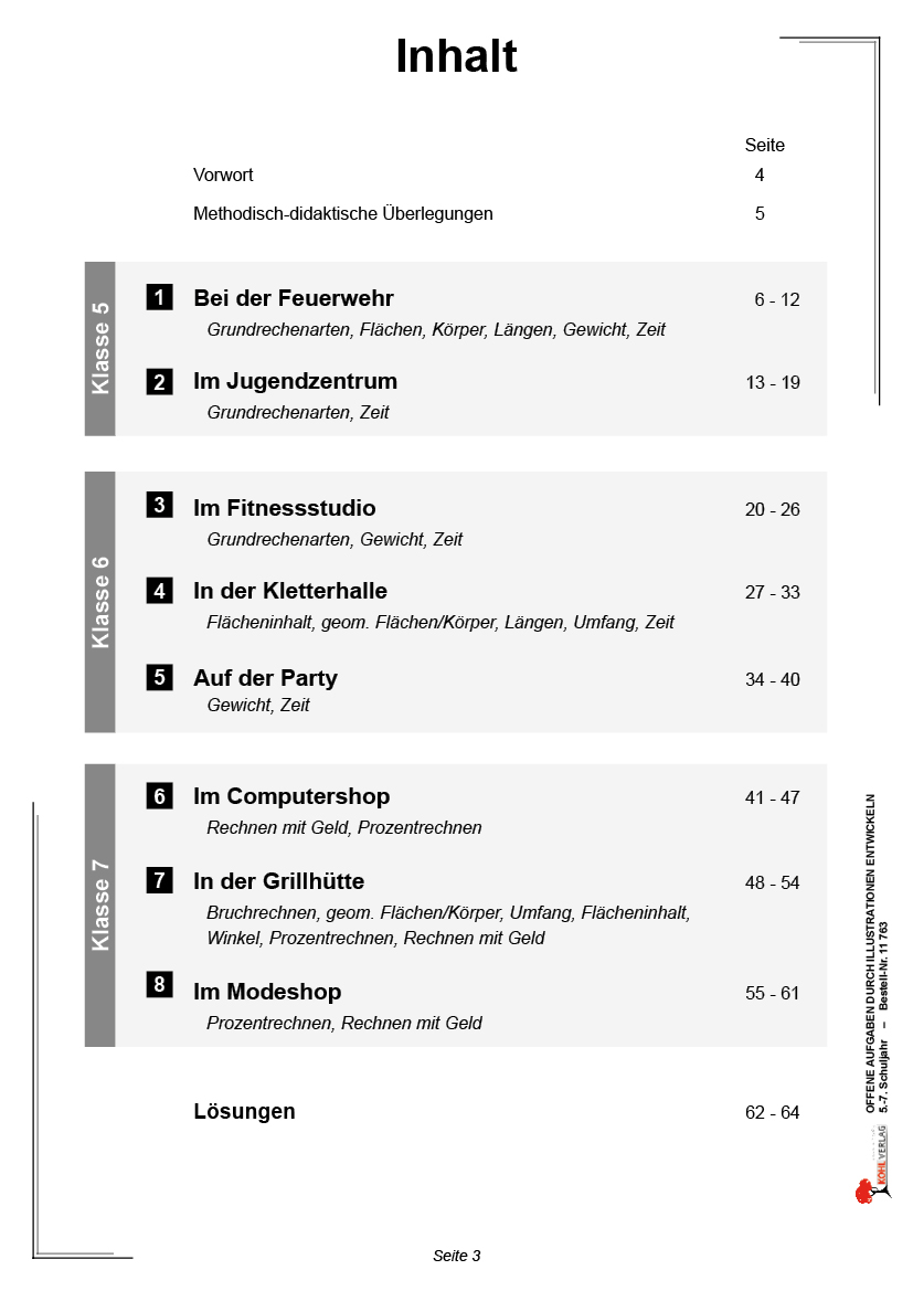 Offene Aufgaben durch Illustrationen entwickeln / Klasse 5-7