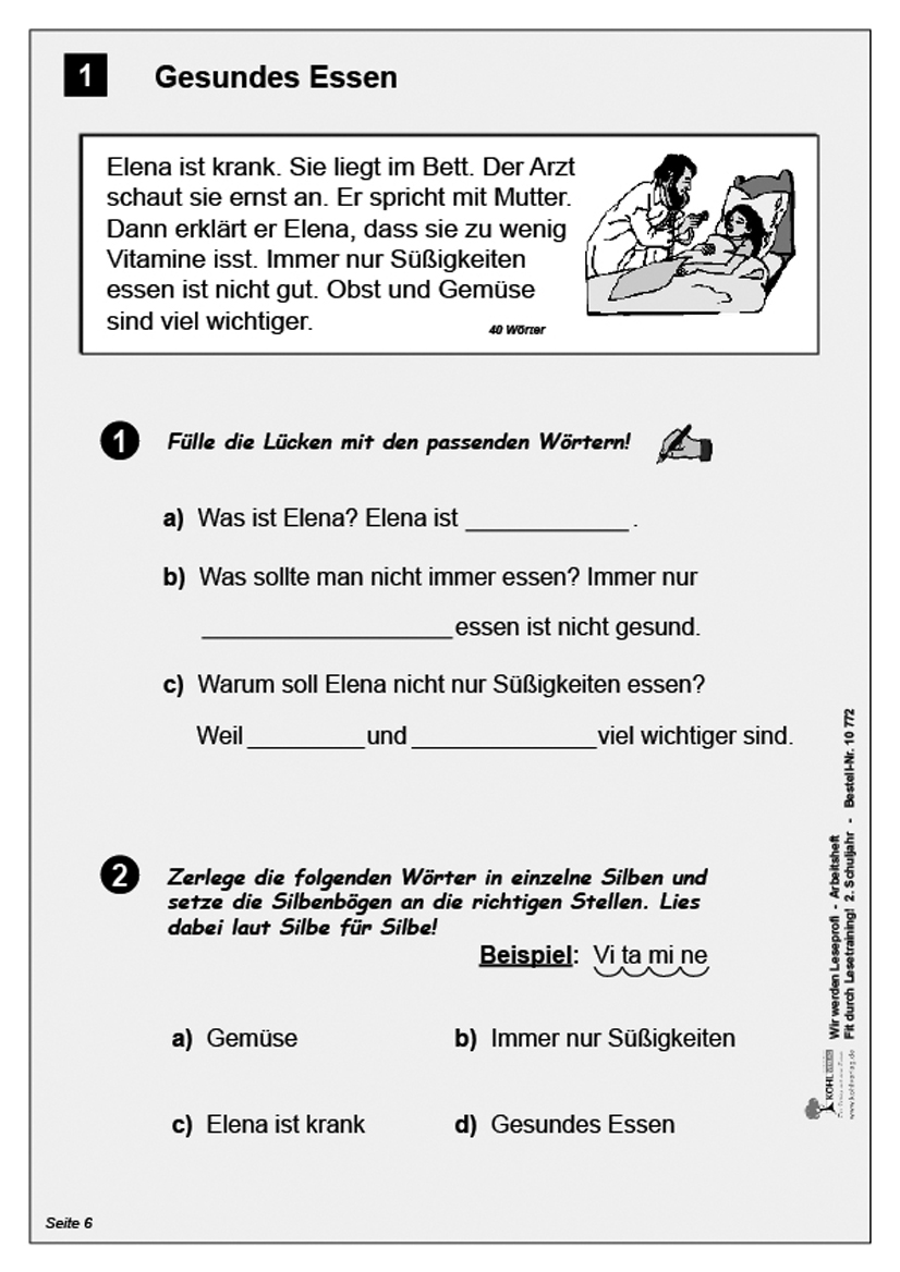 Wir werden Leseprofi - Arbeitsheft / Klasse 2