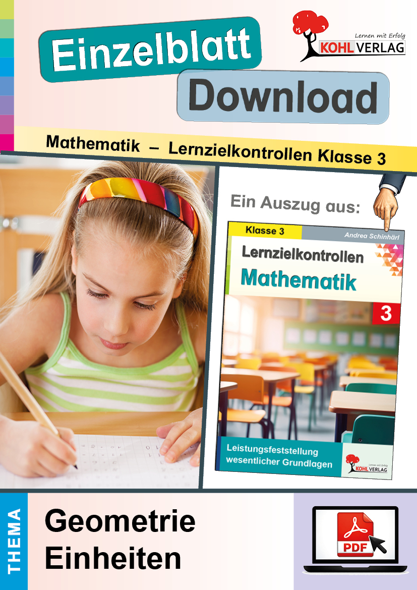 Lernzielkontrollen Mathematik Klasse 3 / Geometrie - Einheiten