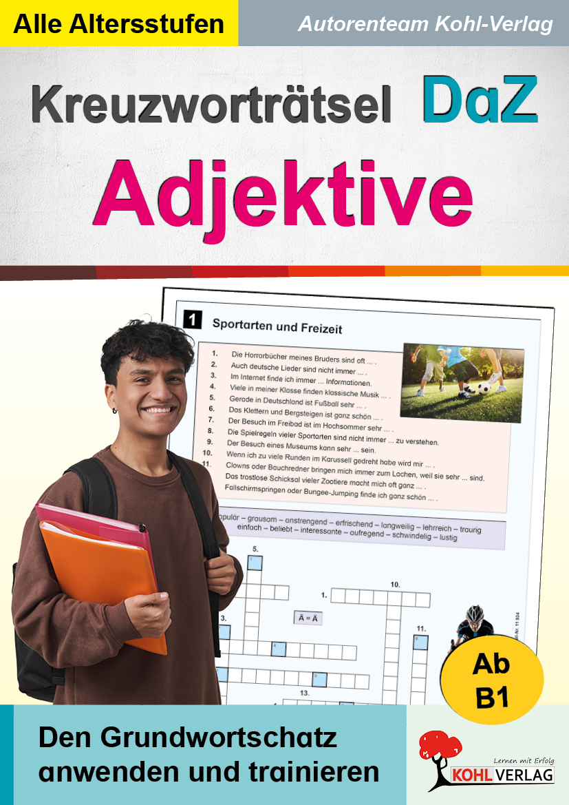 Kreuzworträtsel DaZ - Adjektive