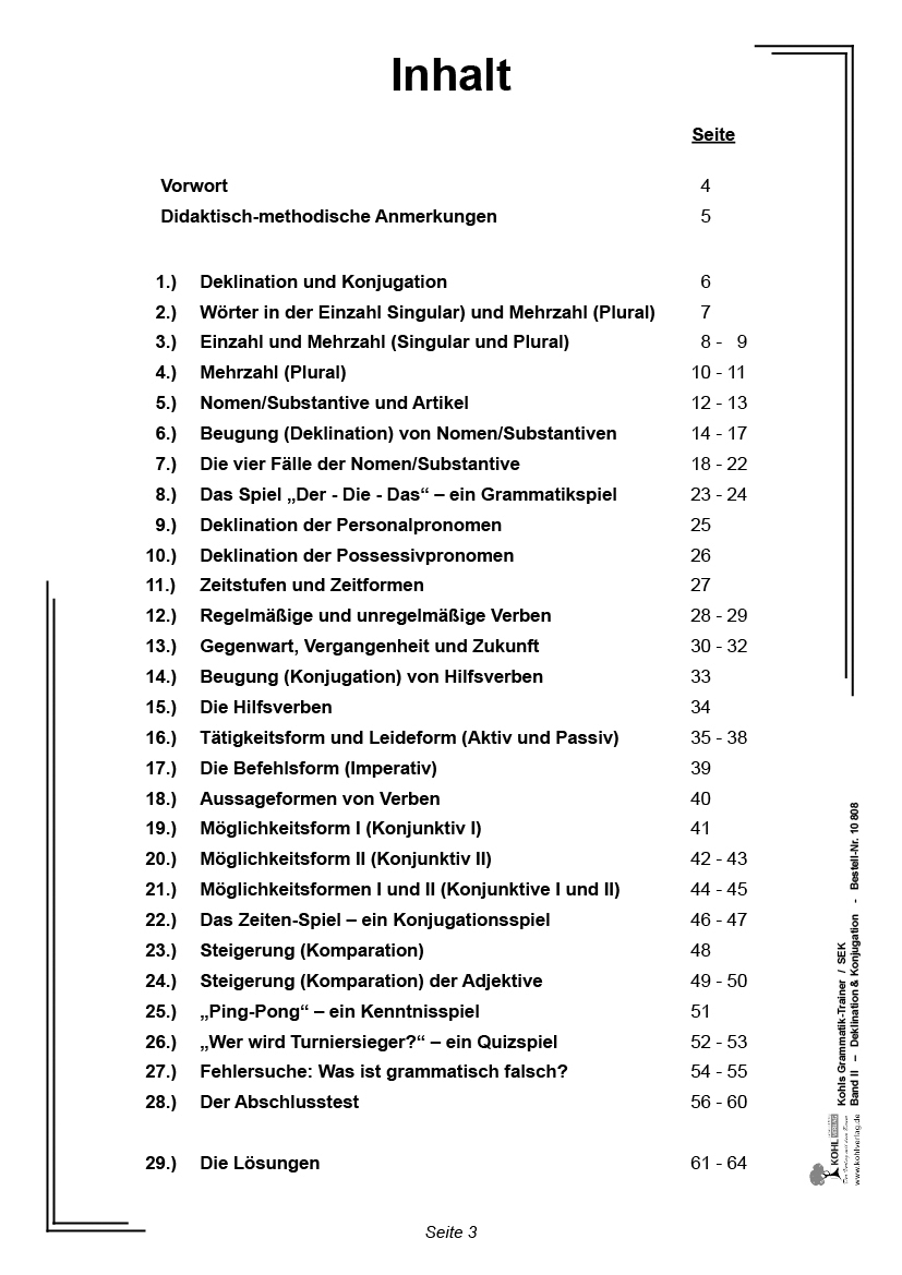 Grammatik-Trainer II