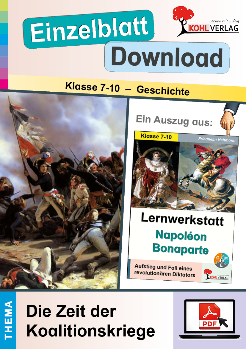Lernwerkstatt Napoleon Bonaparte  /  Die Zeit der Koalitionskriege