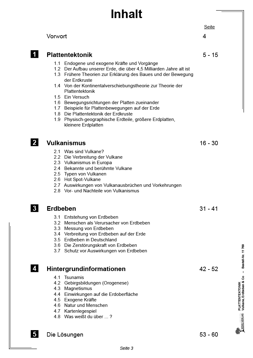 Plattentektonik - Vulkane, Erdbeben & Co