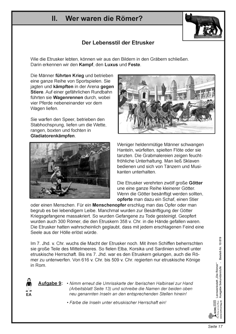 Lernwerkstatt Die Römer / Sekundarstufe Lernwerkstatt Die Römer / Sekundarstufe