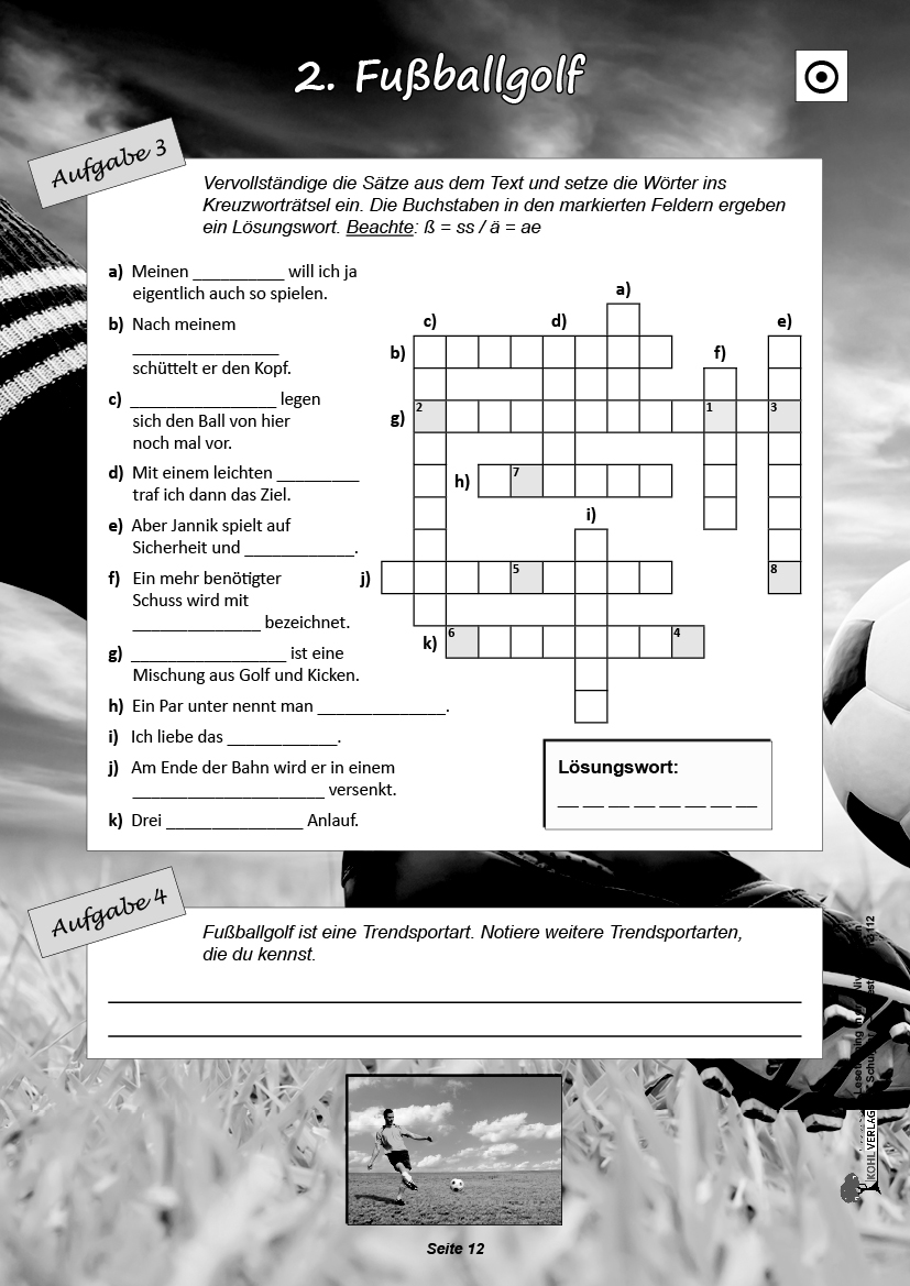 Lesetraining in drei Niveaustufen / Klasse 9