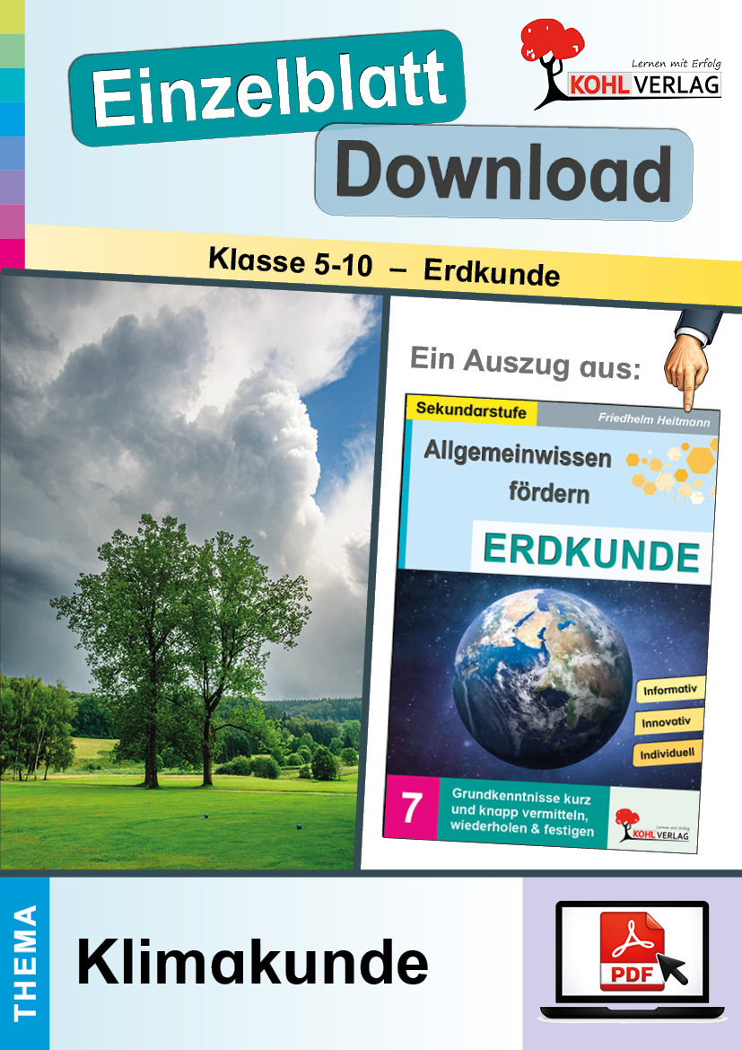 Allgemeinwissen fördern Erdkunde / Klimakunde